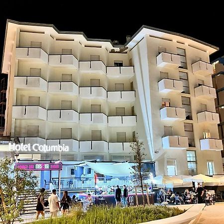 Hotel Columbia Frontemare Rimini Exterior foto
